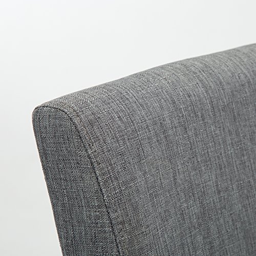 Lssbought Set Of 4 Classic Fabric Dining Chairs Dining Room Chair With Solid Wood Legs, Grey #TOP4