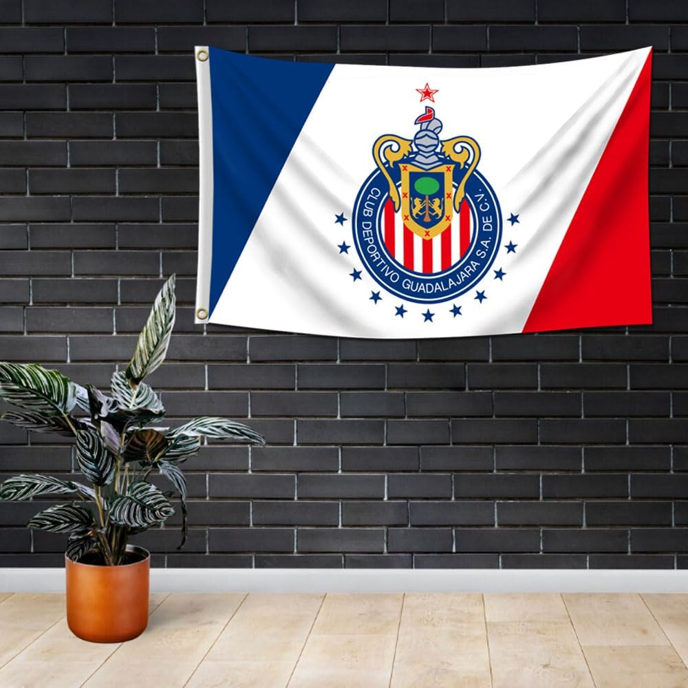 Eksent Chivas fans Guadalajara Banner Mexico Futbol Soccer Bandera La Flag Banner 3x5ft Man Cave Decor - Image 2