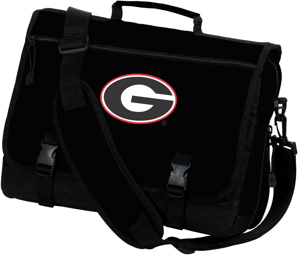 Georgia Bulldogs Laptop Bag University of Georgia Messenger Bag or Computer Bag