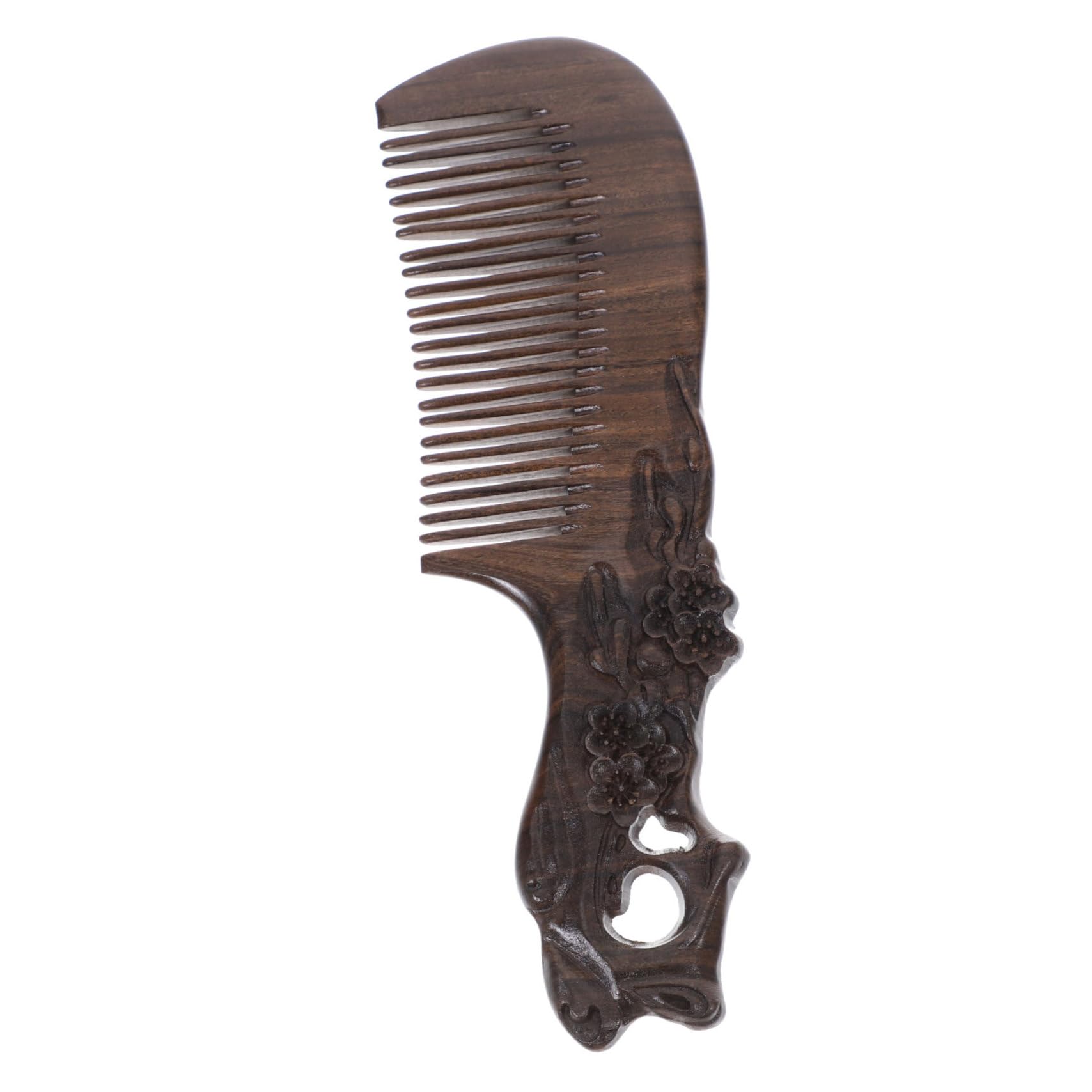 DFrywdgSEY Sandalwood Wooden Comb Fine Tooth Wood Comb Handmade Natural Comb Wooden Beard Comb