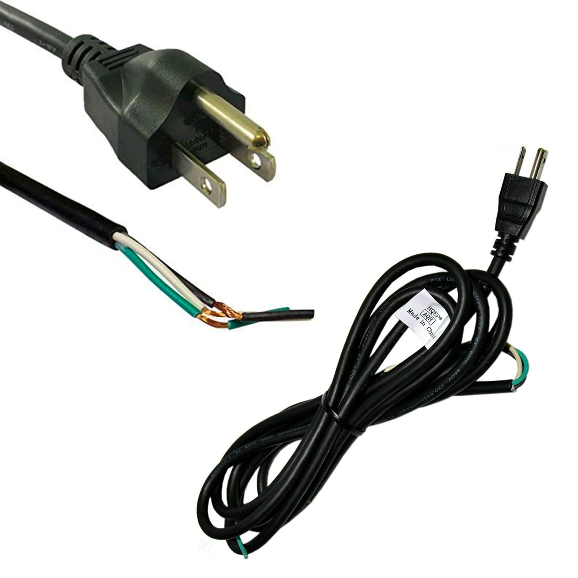 HQRP 10ft AC Power Cord Compatible with Milwaukee 6511 (SER 460