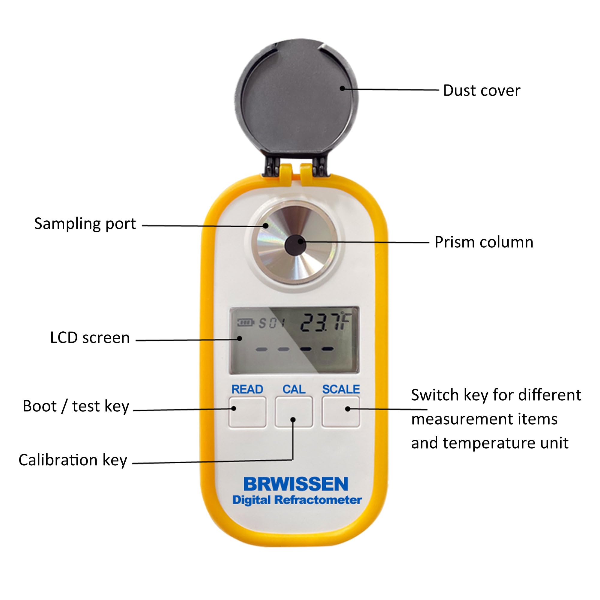 Snapklik.com : Digital Urea DEF Refractometer 5-in-1 Vehicle Diesel ...