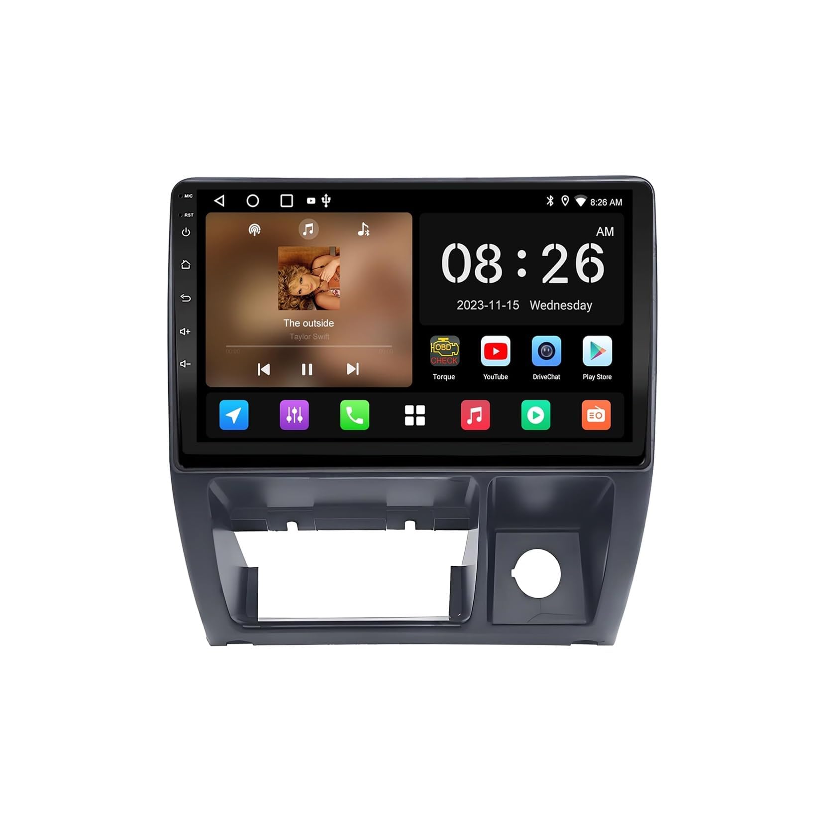 BCBSYCJP Car Radio with Wireless CarPlay Android Auto for Suzuki Jimny 1998-2004 9 Inch Stereo Mirror Link Bluetooth with Android Auto Carplay Wireless WIFI FM GPS,8 Core 4+64G