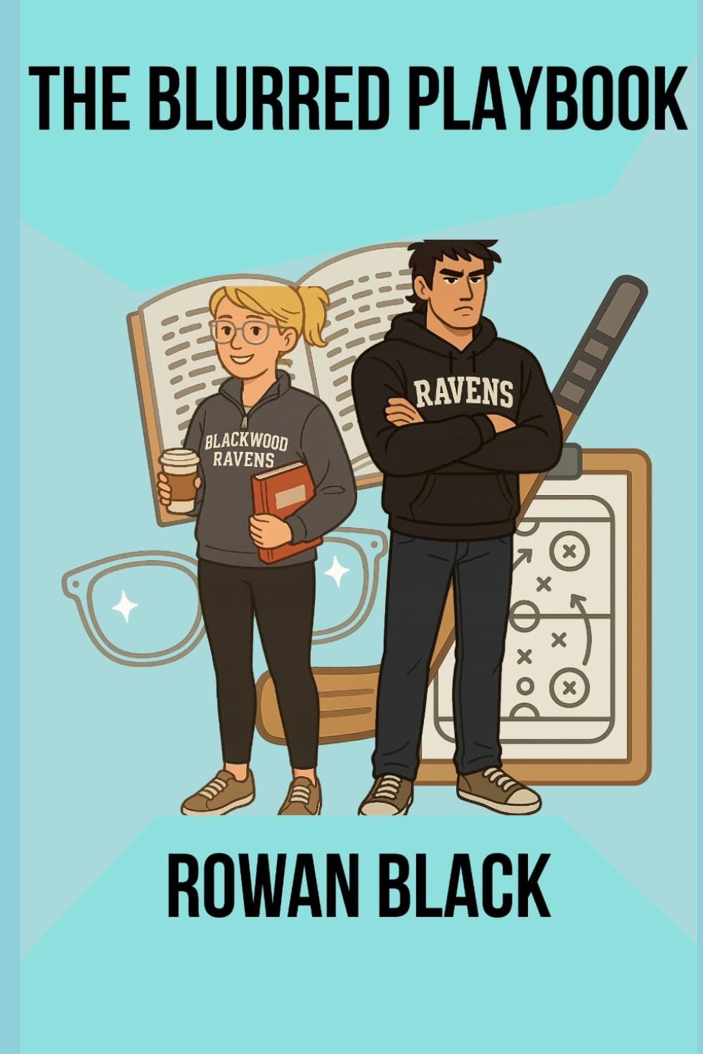 The Blurred Playbook: A Grumpy Sunshine Fake Dating College Hockey Romance (Blackwood Ravens)