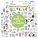 bloom daily planners Female Empowerment Planner Stickers - Variety Pack - 6 Sheets / 250+ Girl Power Themed Stickers