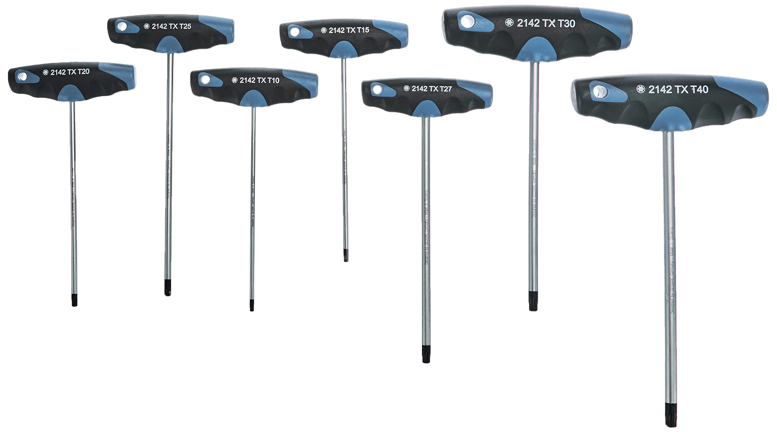 Gedore Brüniert 2142 Tx-007 Screwdriver Set 7-Piece Tx