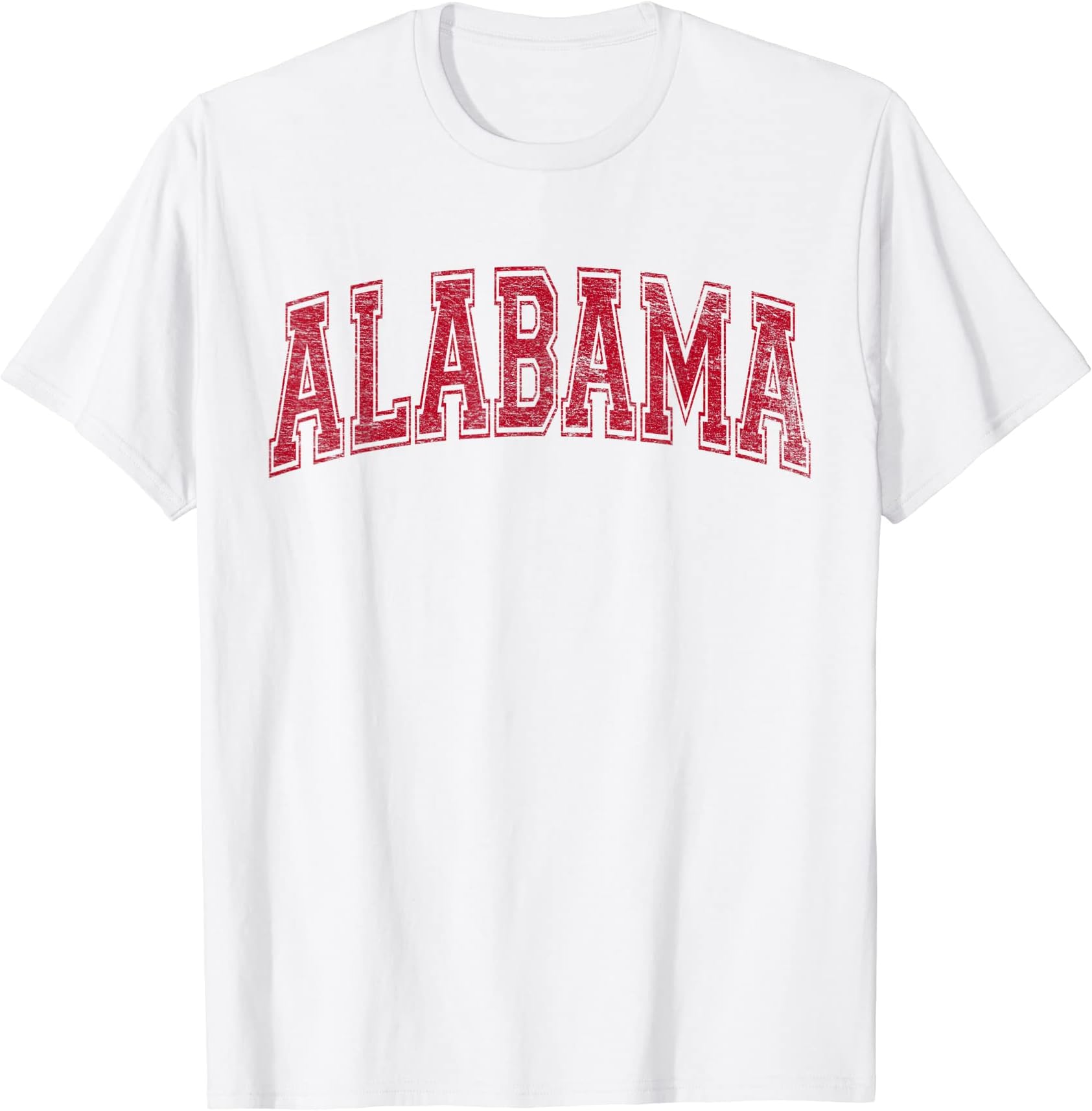 STATE OF ALABAMA BAMA VARSITY STYLESTATE OF ALABAMA VARSITY STYLE TEXT BAMA PRIDE STATE FLAG T-ShirtOEKO-TEX STANDARD 100