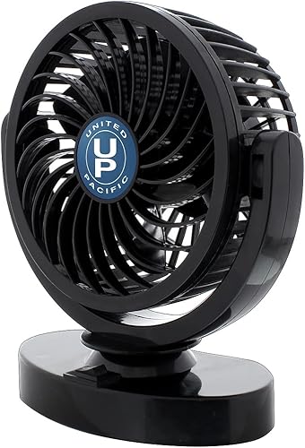 Miniatura 2 de CTW Universal Mini Negro 12 Voltios Ventilador Turbo Ventilador CocheCamión Interior Dash Mount