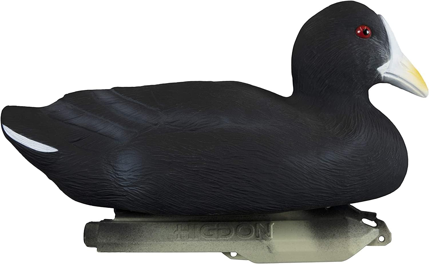 Higdon Outdoors Standard Coot Duck Decoys | Lightweight & Realistic UV Painted Floating Decoy for Waterfowl Hunting| Short-String Design for Easy Setup | Foam Filled | 6pk