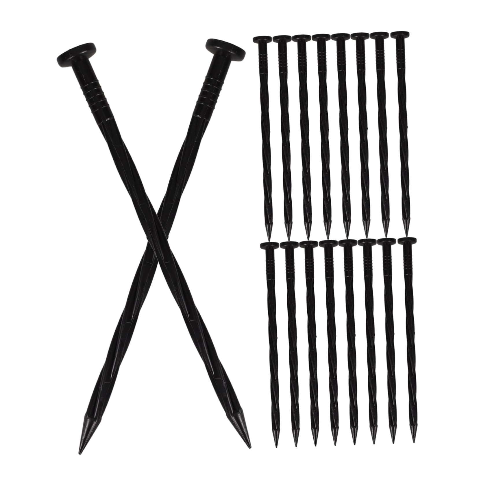 Kisangel Lot De 4 Piquets De Jardinage en Plastique pour Paysage 30 Pièces X 4