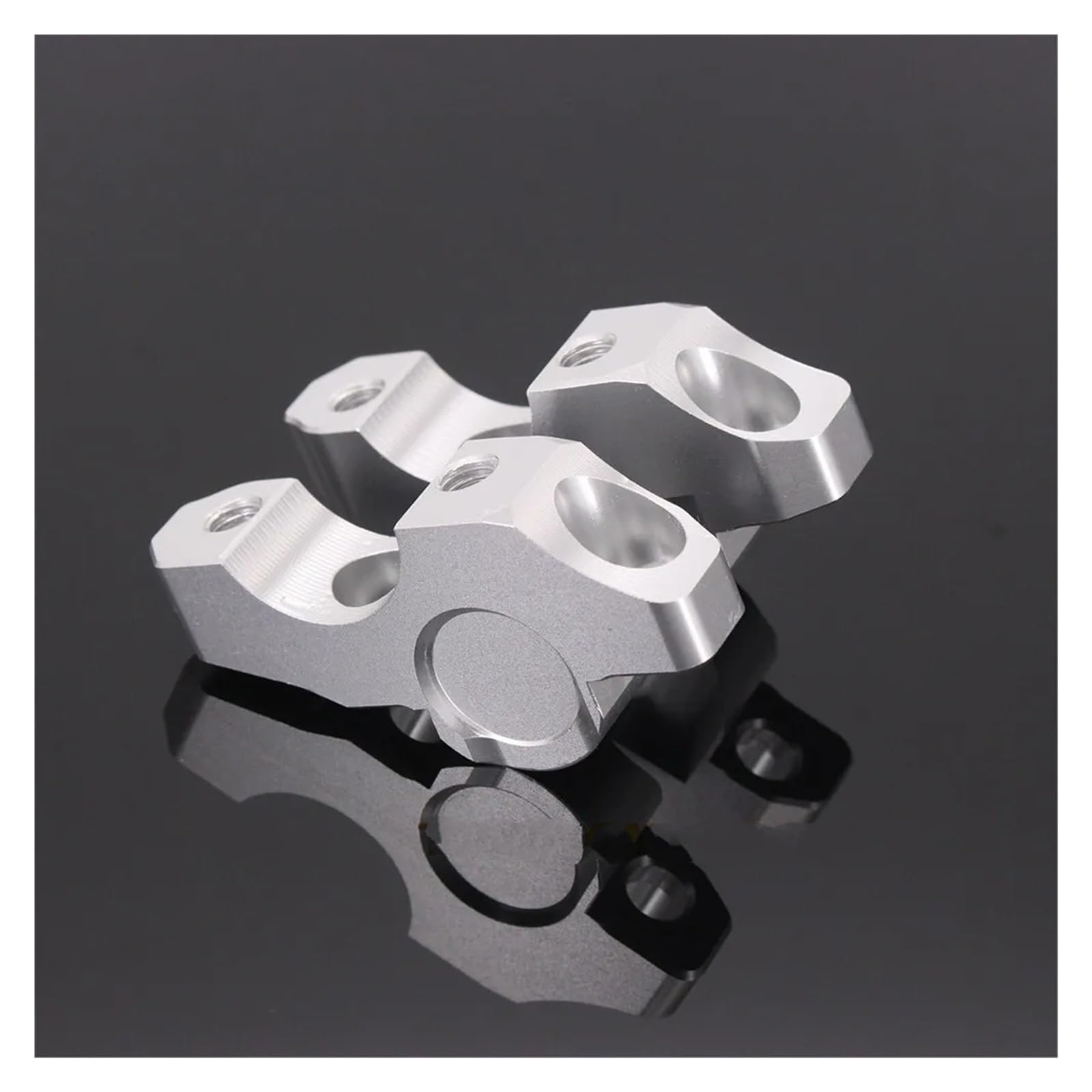 Rehausse Guidon Moto pour BMW S1000R S1000 R 2014 2015 2016 2017 2018 Moto 28mm Pince Barre poignée surélevée étendre Support Guidon Riser Montante Guidon Moto(Argent)