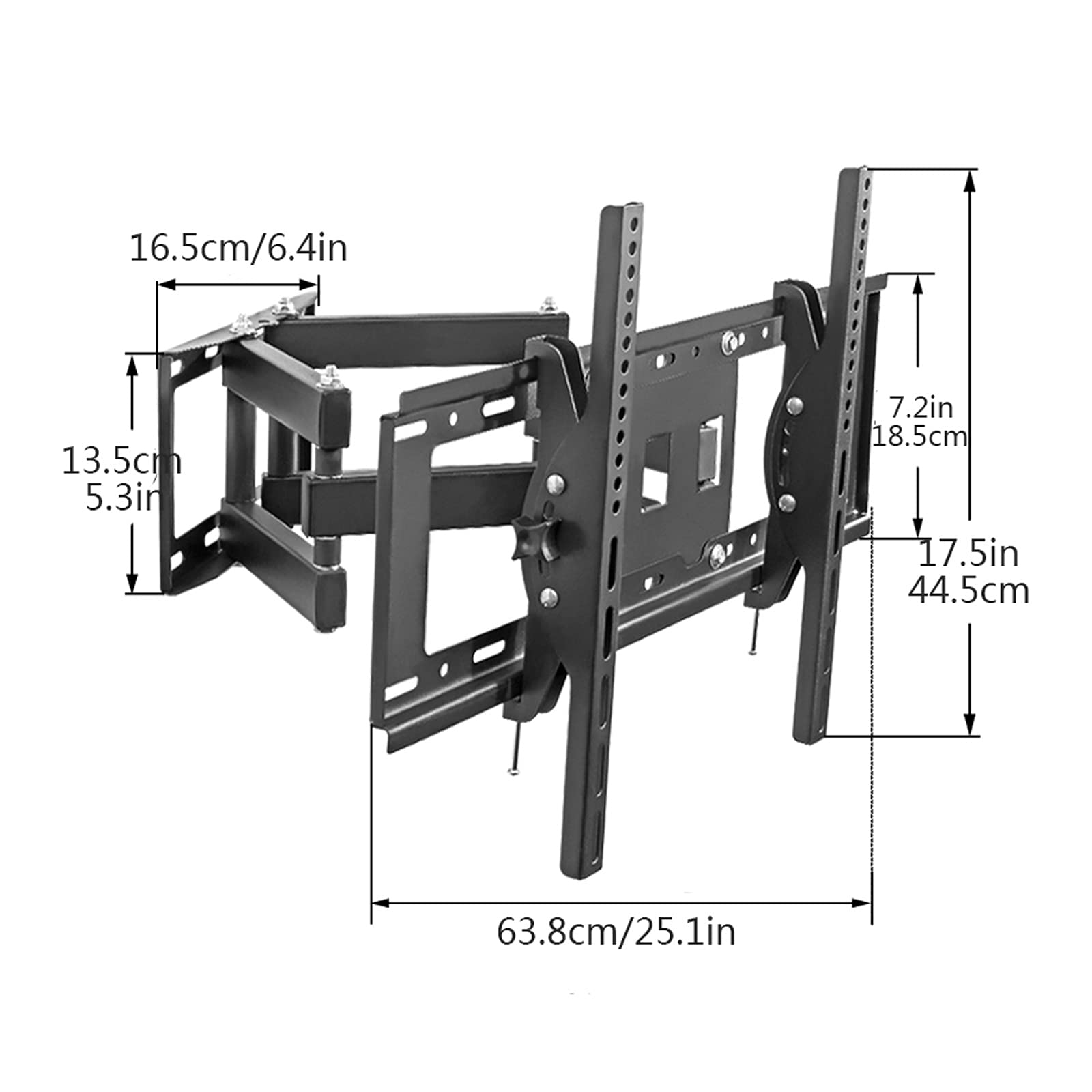 tv Stand Parete universale a sei braccio montata TV Staffa Tilt di estensione girevole a movimento completo TV Montare, adatti per la maggior parte dei 40 TV a 40 "-75" con max VESA 60. 0x400mm. .per