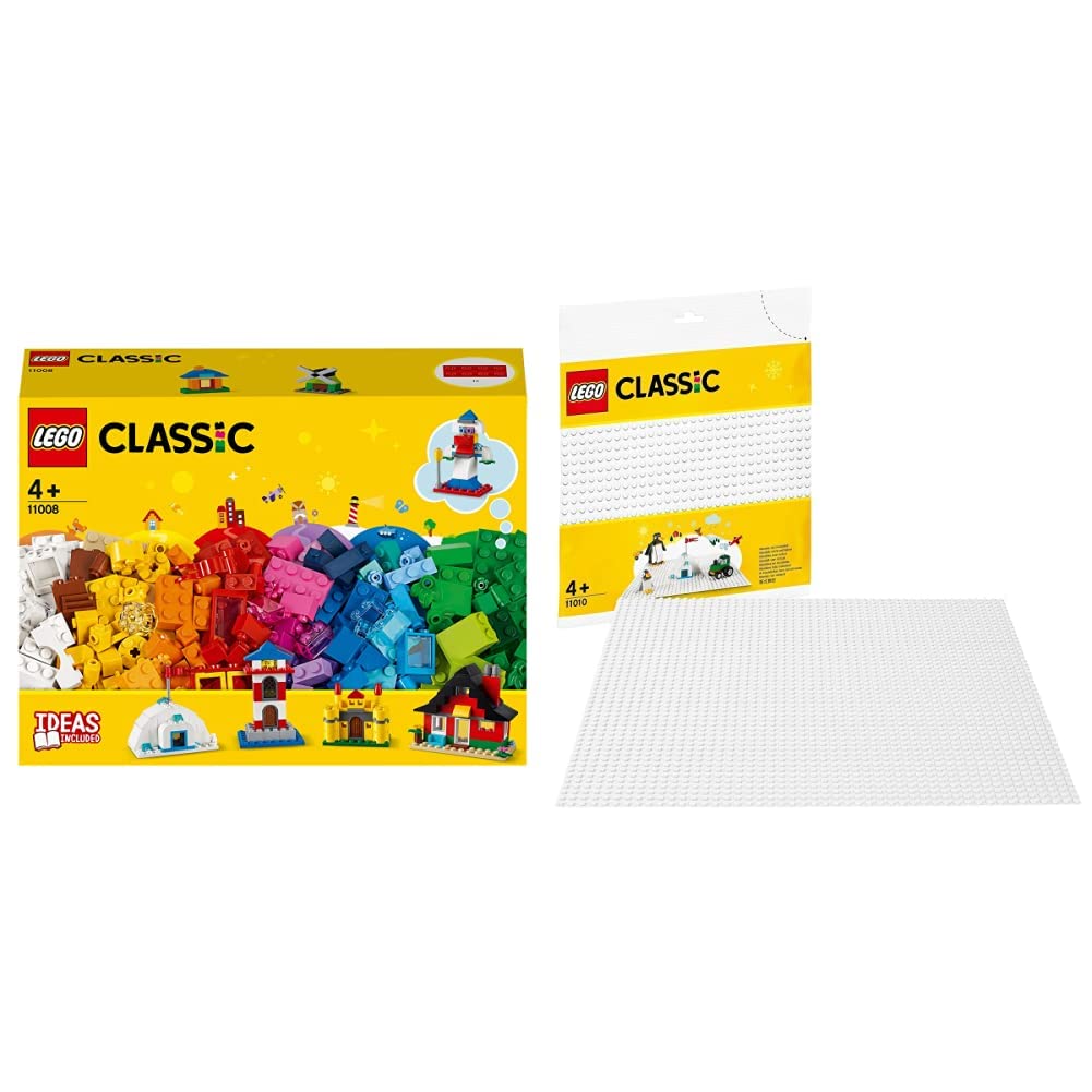 Lego 11008 Classic Bricks And Houses And 11010 Classic Baseplate