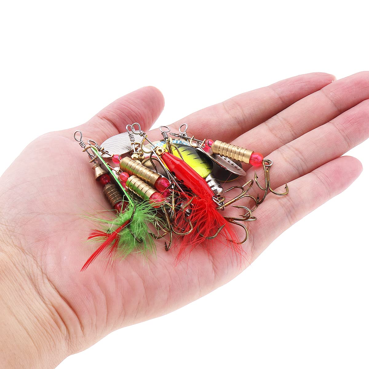 OriGlam 5pcs cucchiai esche esche da pesca dure, esche da | FindTheDeal