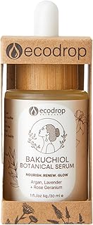 Ecodrop Anti Ageing Bakuchiol Serum - 30ml | Natural Retinol Alternative & Vegan Botanical Skincare for Face | Nourishes & Rejuvenates Skin to Improve Fine Lines, Wrinkles & Texture for Smooth Skin