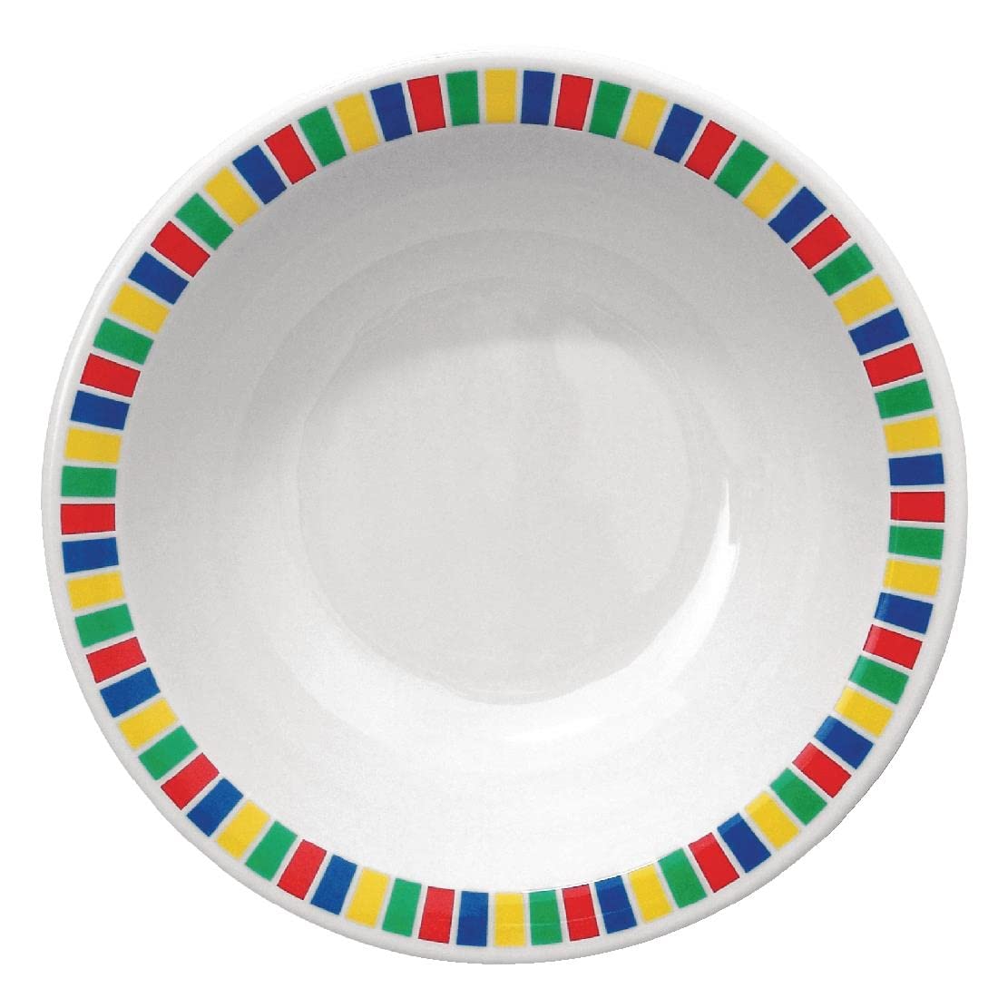 Olympia – DP982 Kristallon Fairground Schüssel- und Teller-Set aus Melamin, 150 mm, Kunststoff, splitterfest, wiederverwendbar, 12-teilig