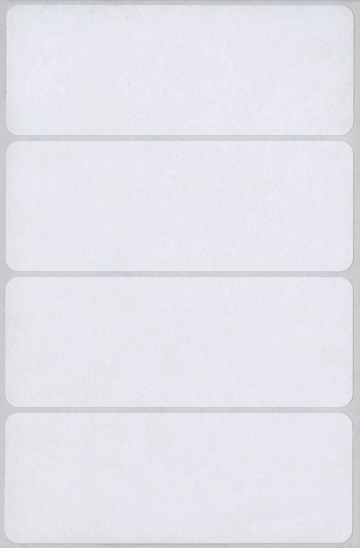 MACO White Rectangular Multi-Purpose Labels, 4 x 1-1/2 Inches, 160 Per Box (MS-6424)