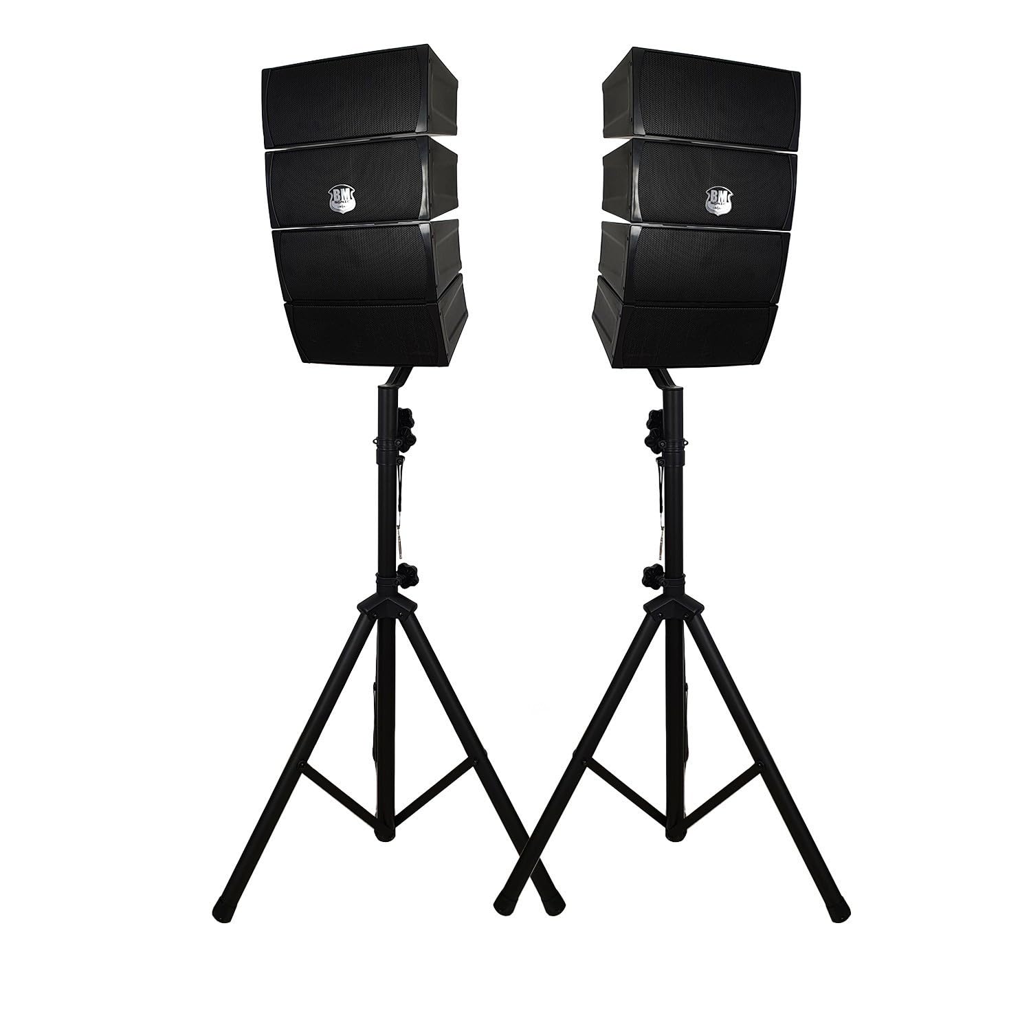 Pack DJ Pure Array 1000 - Enceintes Satellites + Caisson + Pieds - 1000W USB/SD/BT
