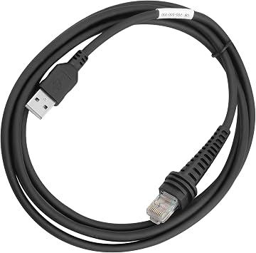 USB Cable for Honeywell Barcode Scanner, USB to RJ45 Cable, CBL-500-300-S00 1900GHD 1900GSR 1902GHD 1902GSR 1300G 1250G 1400GH 1450G 1900-C 1200G 1910i (1900-7FT-Straight)