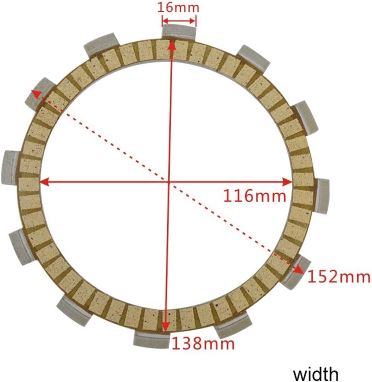 Clutch Plate For VZ800 VS VX VL 800 VS800 VS800G VS52 VX800 VX800U VS51 Models