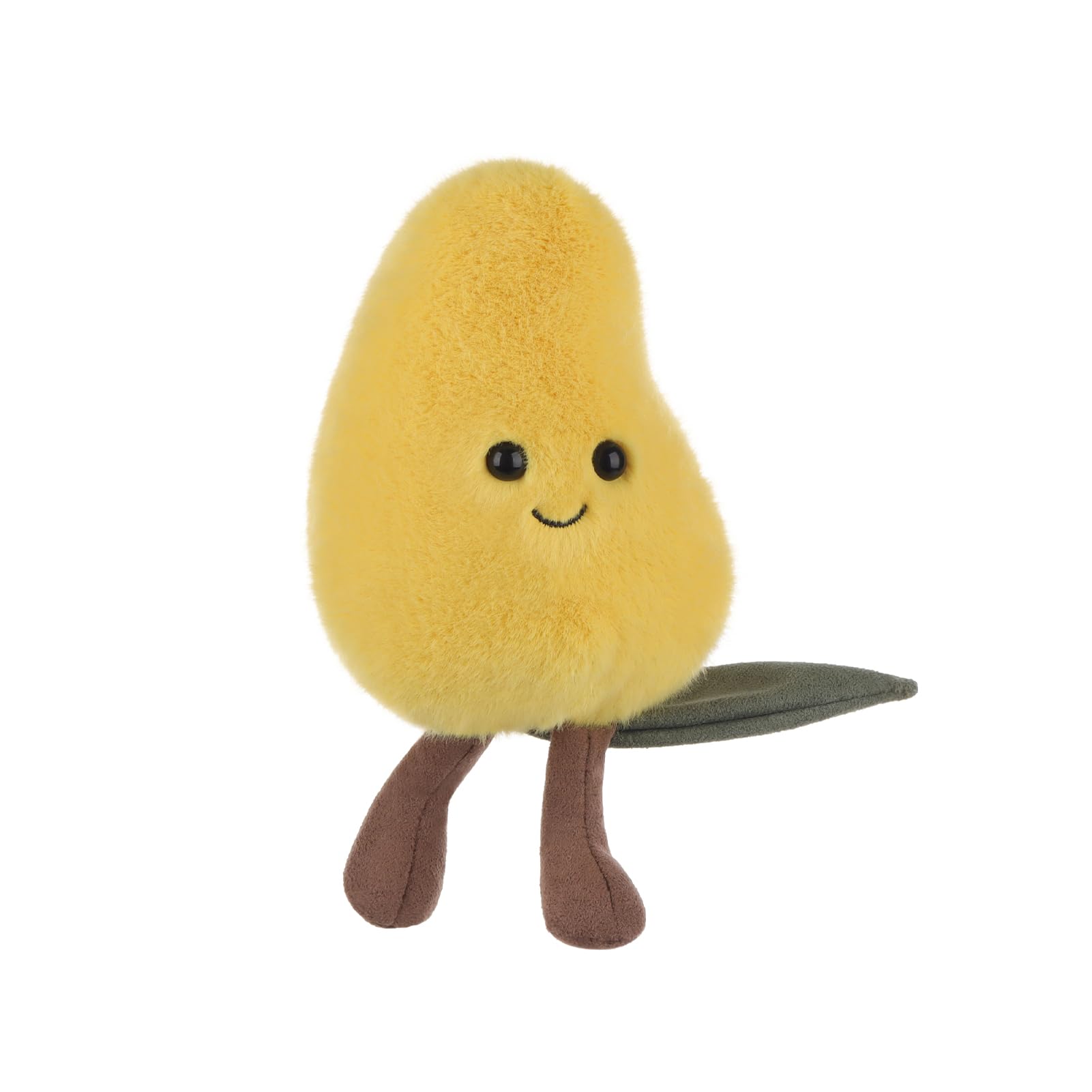 Apricot Lamb Fresh Mango Fruit Plushies Stuffed Animals for Kids Soft Cute Plush Toys for Baby Girl and Boy Fluffy Fresh Mango Yellow - Image 3