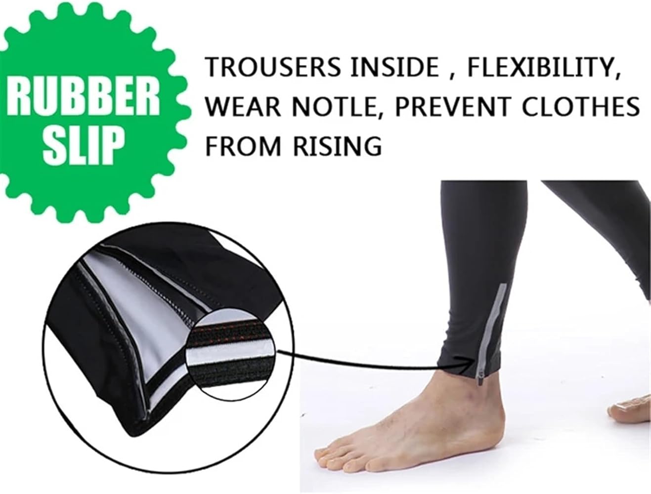 Cuissard Long D'Hiver Homme – Polaire Thermique Avec Rembourrage Vélo – Taille Normale (Neuf, Sans Boîte)