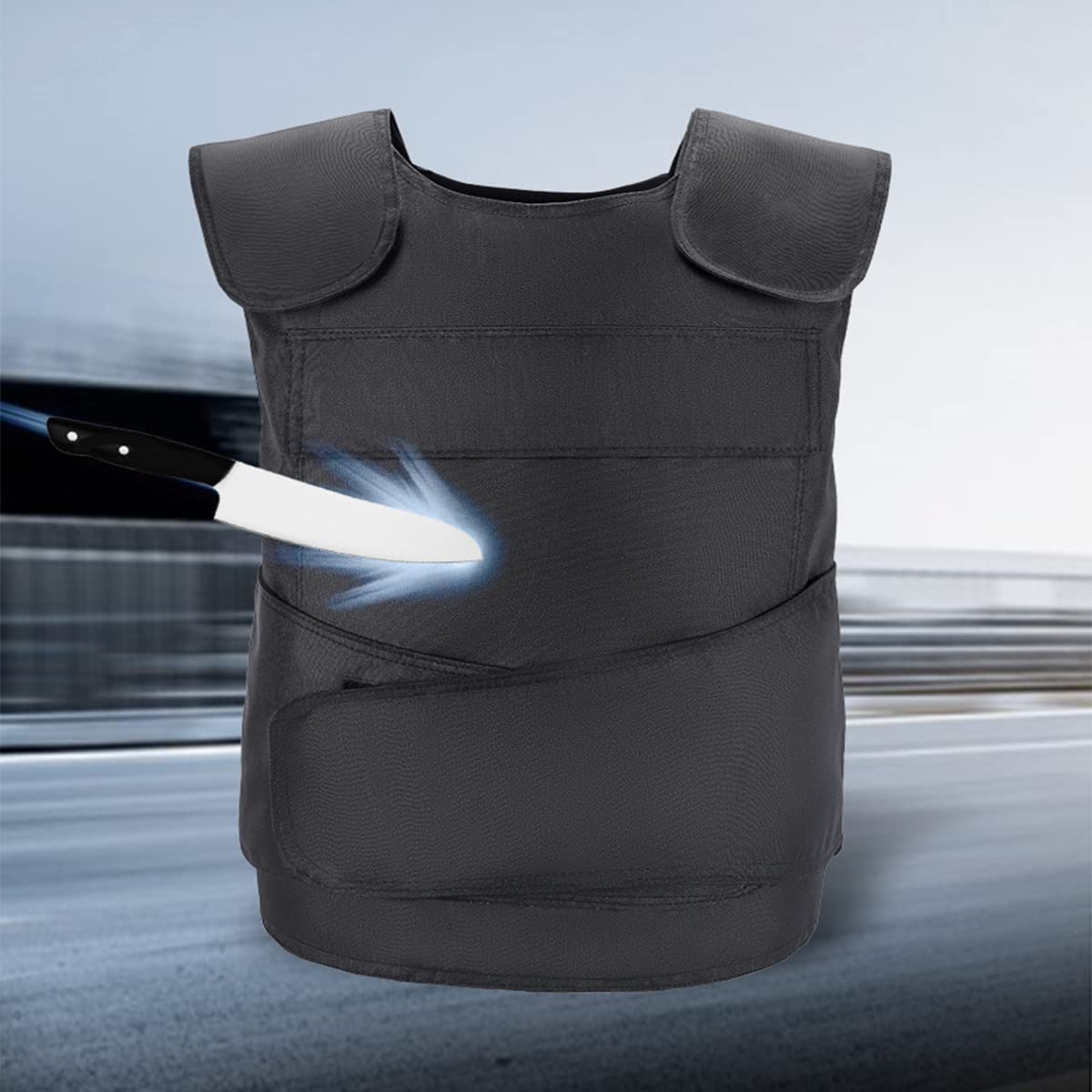 Chaleco resistente a las puñaladas Ropa anti-cuchillo protector de acero Chaleco a prueba de armaduras