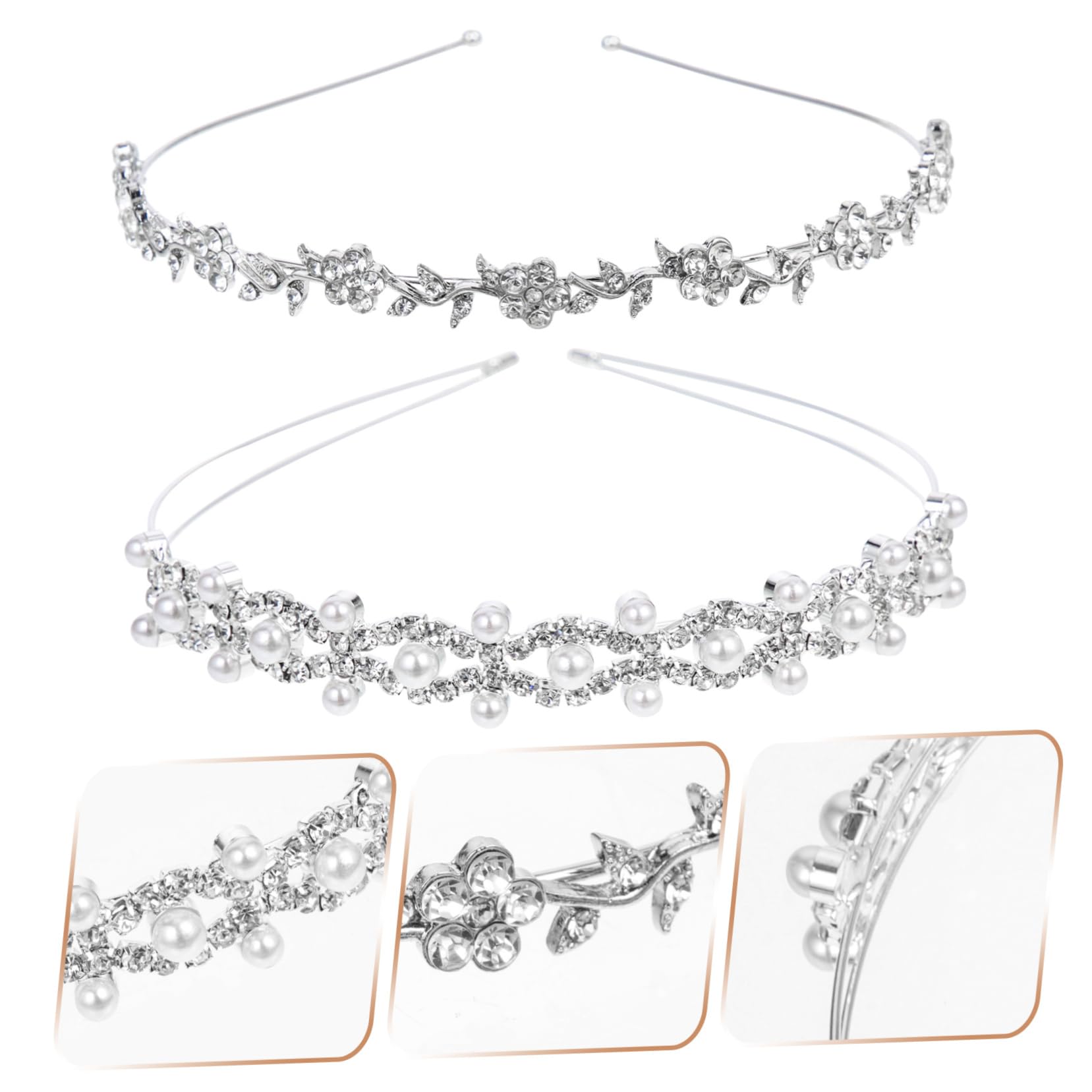 10 Piezas Diadema De De Diamantes De Imitación Decoración Tocados De Novia Adornos Nupciales Para El Cabello Diadema De Diamantes De Imitación Metal Colocar Boda Niño