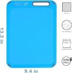 Plastic Cutting Board, Set of 4 with Storage Stand, Color Box Packed, BPA-Free, Preventing Cross-Contamination of Different Food Types, Dishwasher Safe | Preventing Cross-Contamination of Different Food Types, Dishwasher Safe