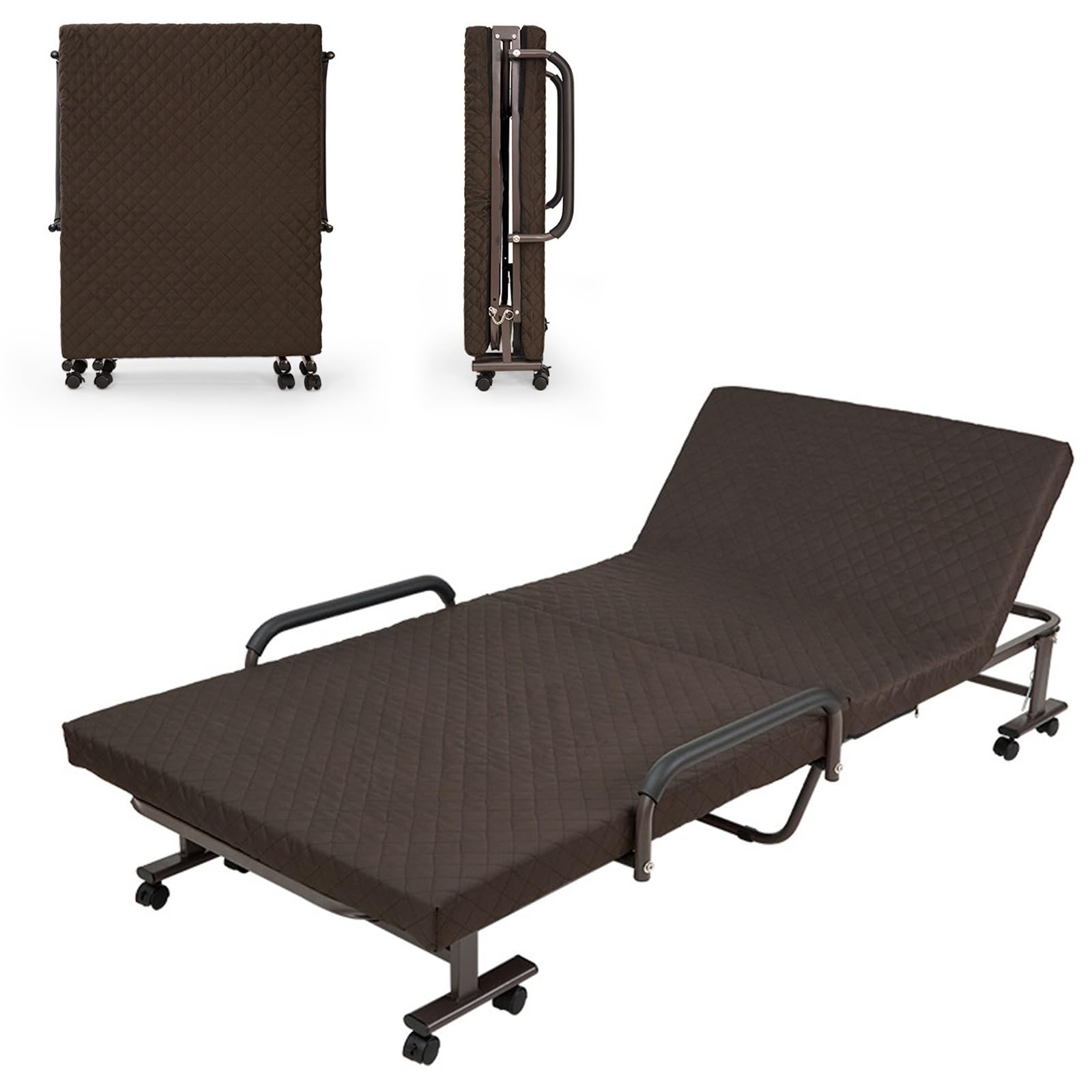 Opklapbedden met Matras Geen Installatie Metalen Vouwbed