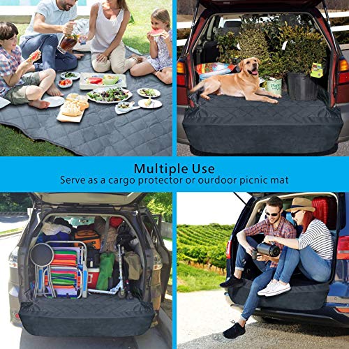 F-color SUV Cargo Liner for Dogs, Water Resistant Pet Cargo Cover Dog Seat Cover Mat for SUVs Sedans Vans with Bumper… - Image 7