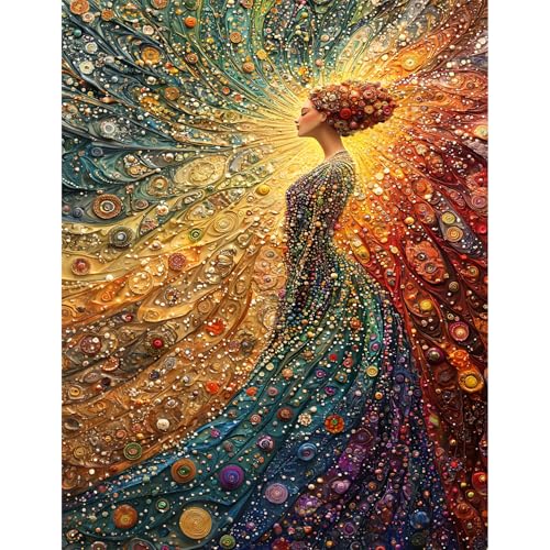 Yunlus Jigsaw Puzzles for Adults 1000 Pieces Impossible Hard Difficult Challenging Puzzles for Adults 1000pc Puzzle The Woman in Meditation Jigsaw Puzzle 1000 Pieces 28 x 20 inch