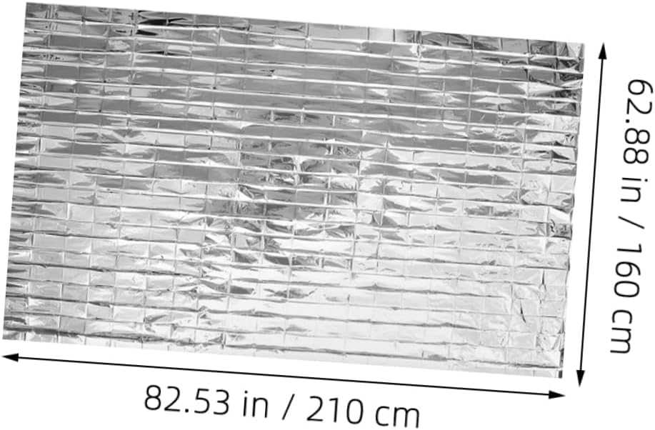 Gardening Reflective Film Sheet for Greenhouse Insulation Reusable Emergency Plant Cover Heat Stabilizing Uv Resistant Convenient Outdoor Reflective Foil