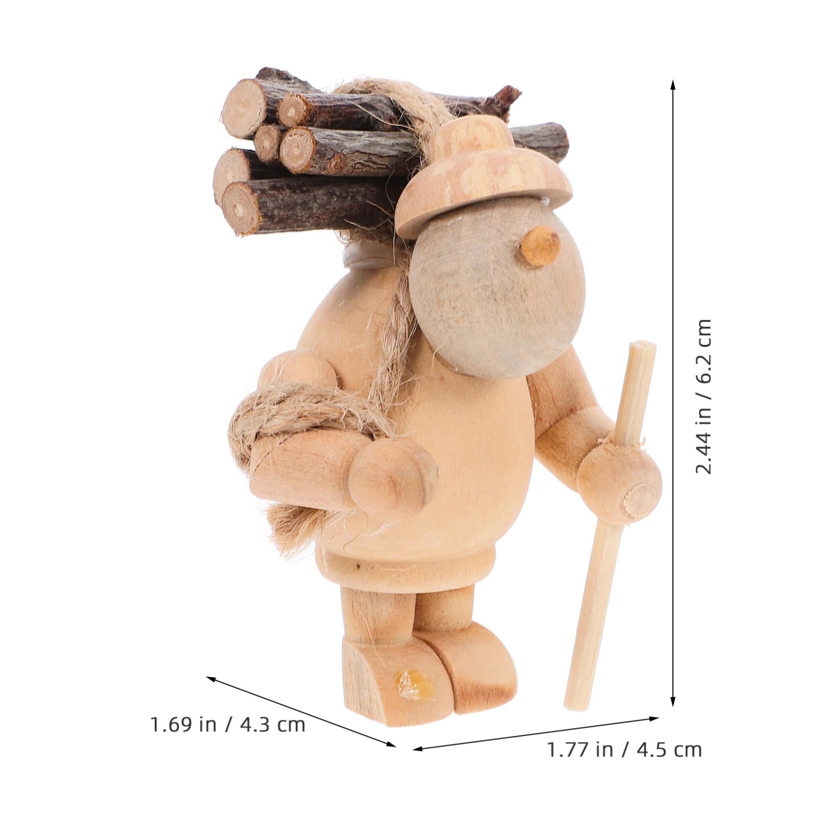 きこりん 木製 ミニチュア きこりん模型(ヒノキ) ライムフラッシュさん