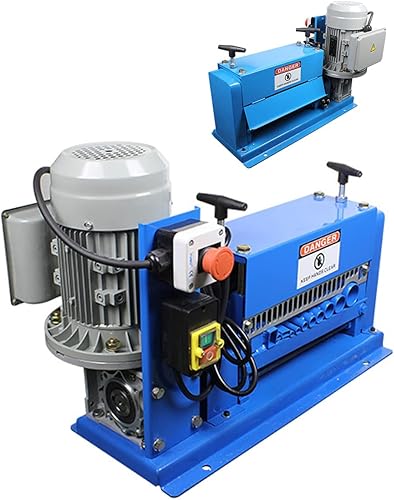 Miniatura 8 de INTBUYING Máquina peladora de cables de cable, Máquina peladora automática eléctrica de alambre, Pelador de tiras de cable de cobre de chatarra de