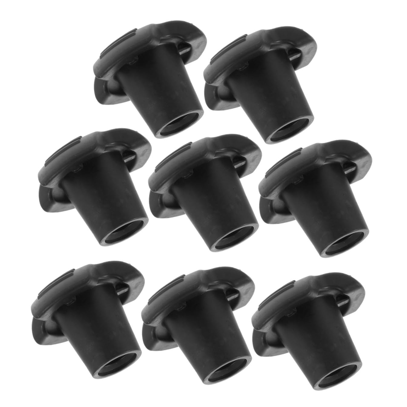 Mipcase Punte Antiscivolo per Bastoni da Trekking 19Mm Copripiedi in Gomma 8 Pezzi Assorbimento Urti Accessori Sostitutivi per Stampelle e Bastoncini da Escursionismo Stabilità su