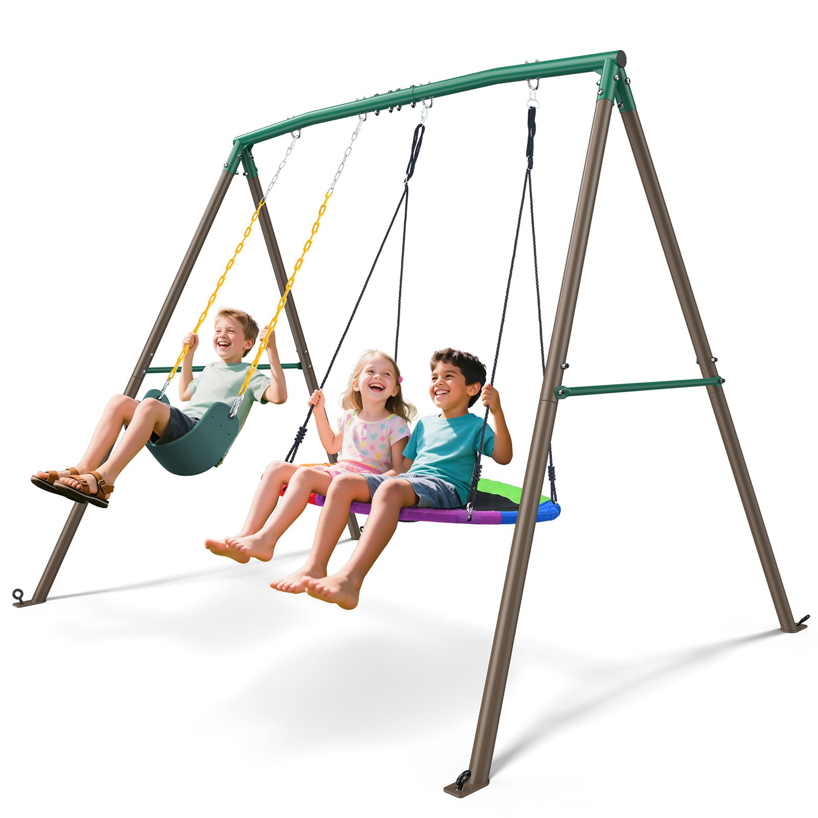 Trekassy 440lbs Swing Sets for Backyard