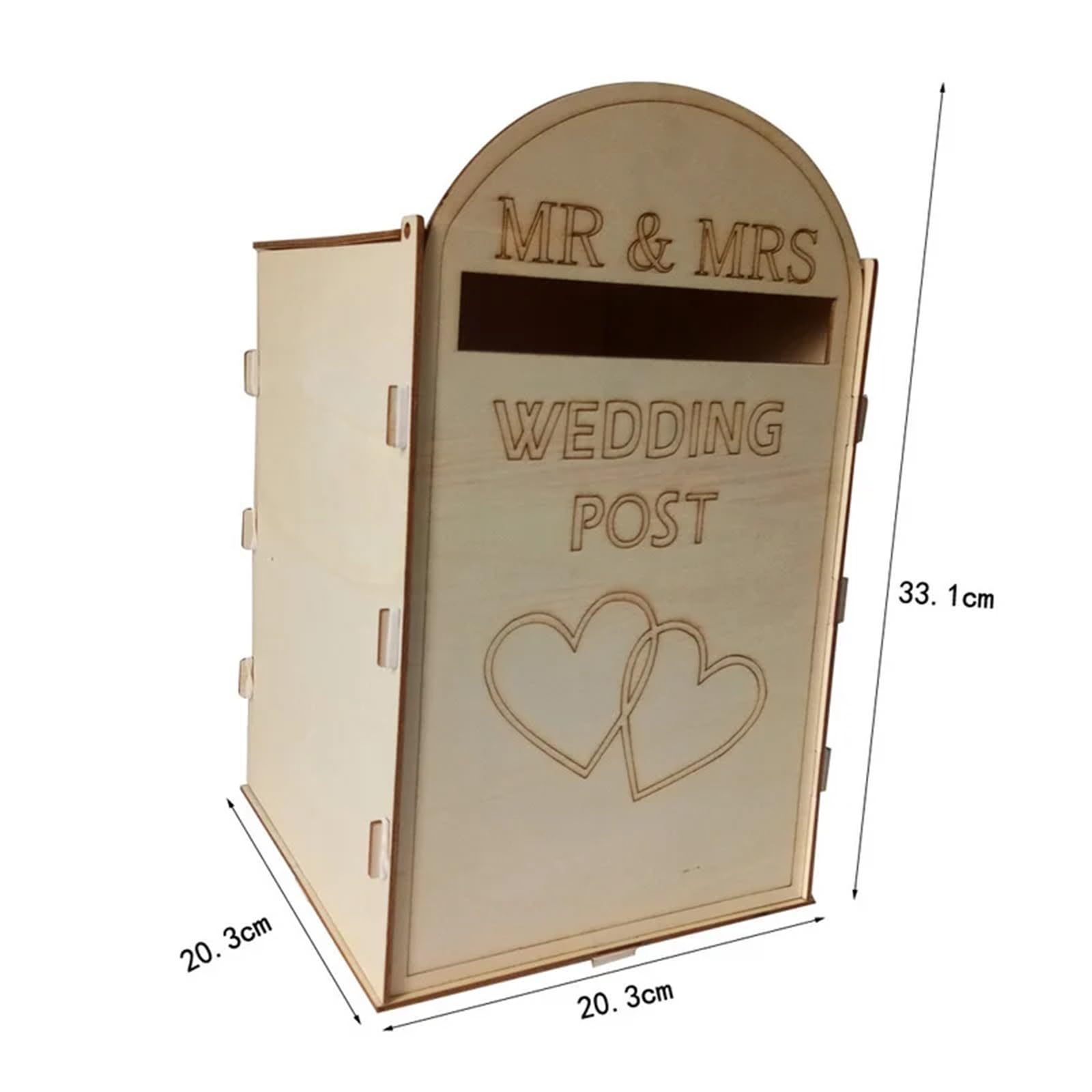 Hochzeitskarten-Box DIY-Hochzeitszubehör aus Holz, Stilornamente, Hochzeitsbriefkasten, Kartenboxen, Hochzeitsdekorationen(E)