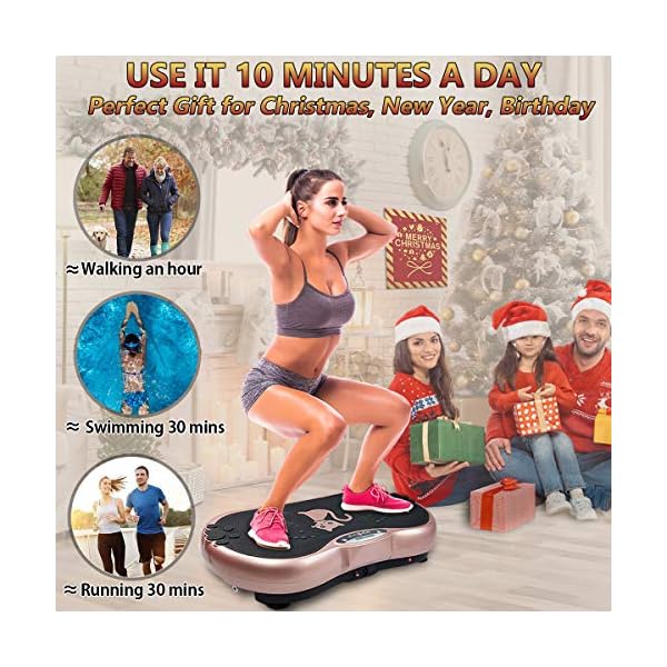 Ravs-Vibration-Plate-Exercise-Machine-Whole-Body-Workout-Machine-Vibration-Fitness-Platform-Machine-Home-Training-Equipment-with-Resistance-Bands-Remote-Control-and-Max-Load-330lbs RAVS Vibration Plate Exercise Machine Whole Body Workout Machine Vibration Fitness Platform Machine Home Training Equipment with Resistance Bands, Remote Control and Max Load 330lbs