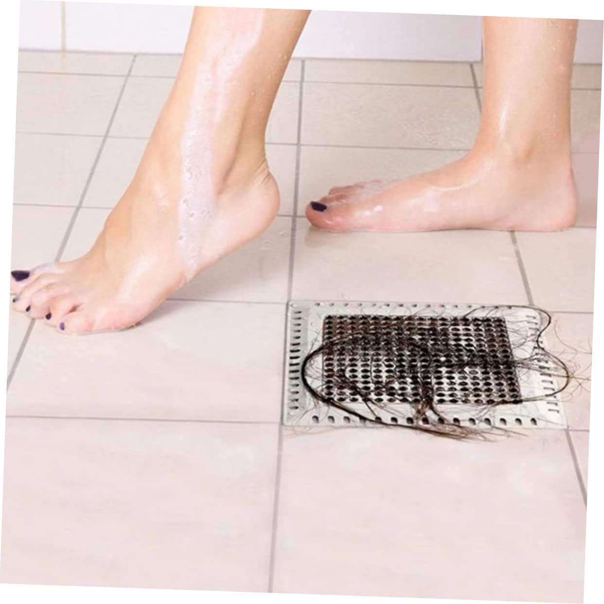 Gadpiparty 5piezas Drenaje De De Acero Inoxidable Colador para Cabello Filtro para Baño y Cocina Fácil Instalación y Uso Práctico