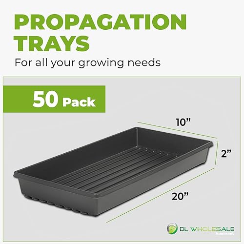 Miniatura 6 de Bandejas 1020 con agujeros (paquete de 50) para bandejas de cultivo Microgreens, fabricadas en Estados Unidos, bandeja de propagación premium de 10