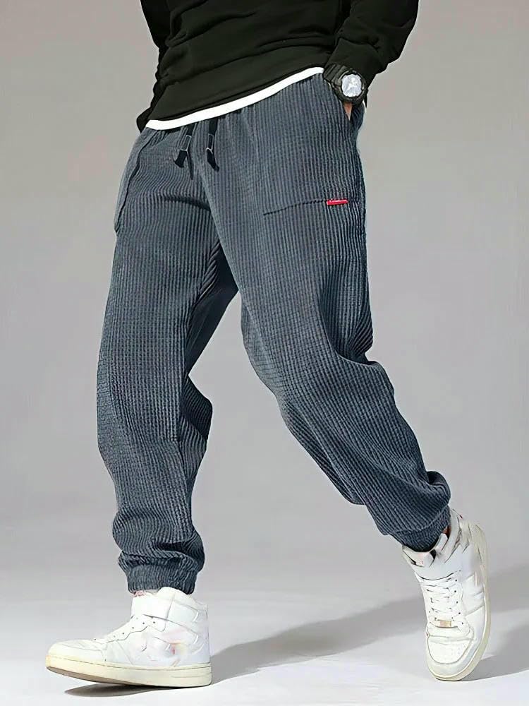 Pantaloni da jogging larghi da uomo in velluto a coste pantaloni della tuta da uomo autunno inverno casual harem pantaloni sportivi maschili pantaloni termici