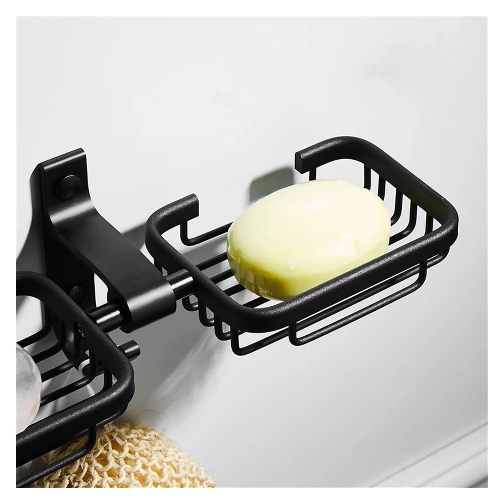 Jabonera Jabonera, Jabonera, Jabonera, Jabonera, Jabonera, Jabonera Doble Negra for baño, Jabonera ...(Black)