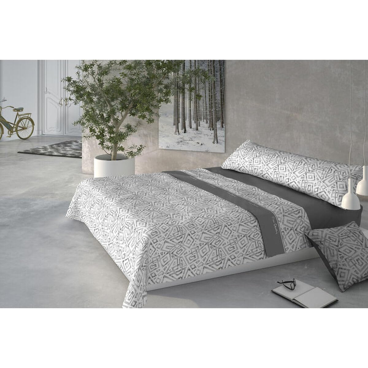 Pierre Cardin Juego de Sábanas CORALINA MARMOL Gris Cama de 135