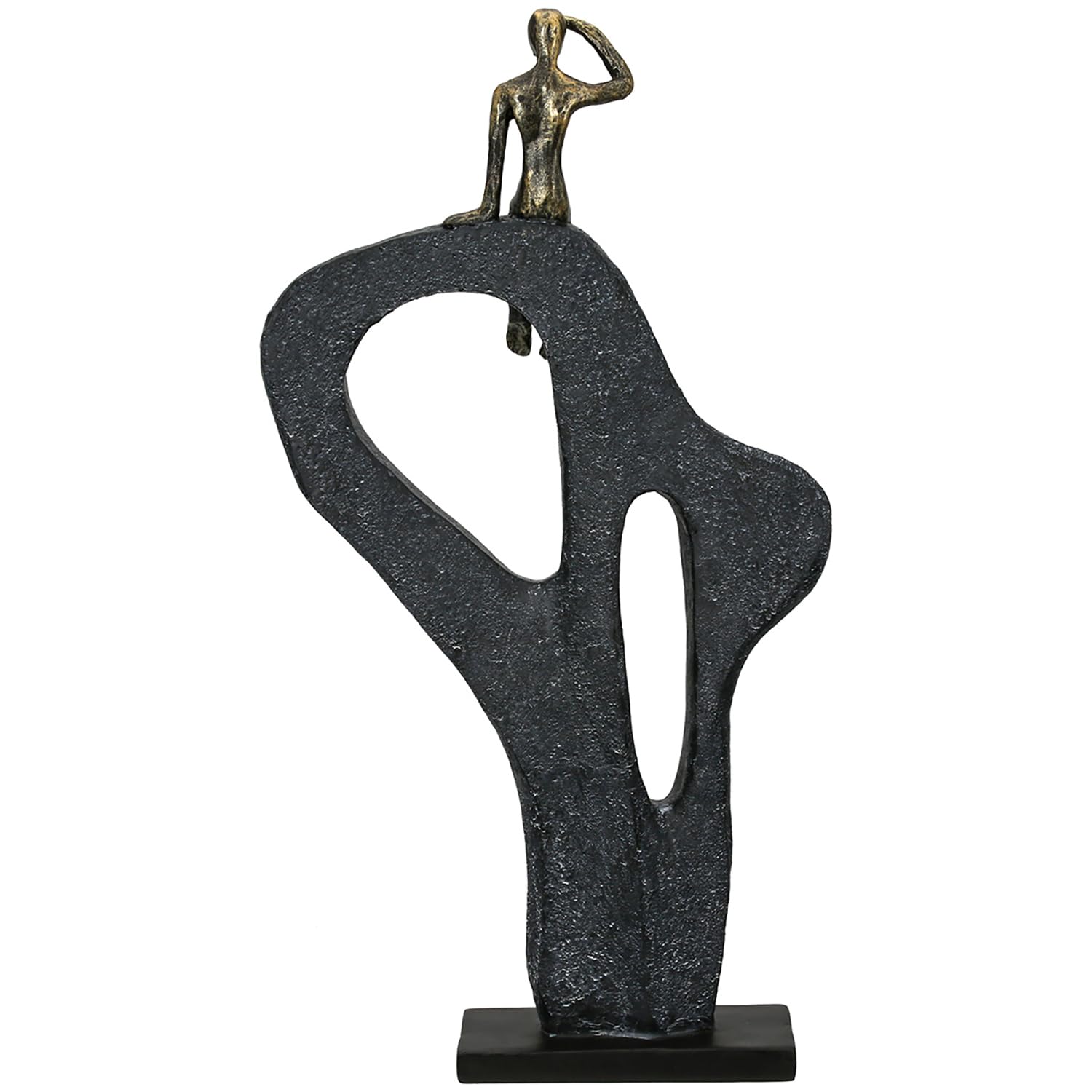Casablanca Statue Regard au Loin, Résine Bronze 47 cm