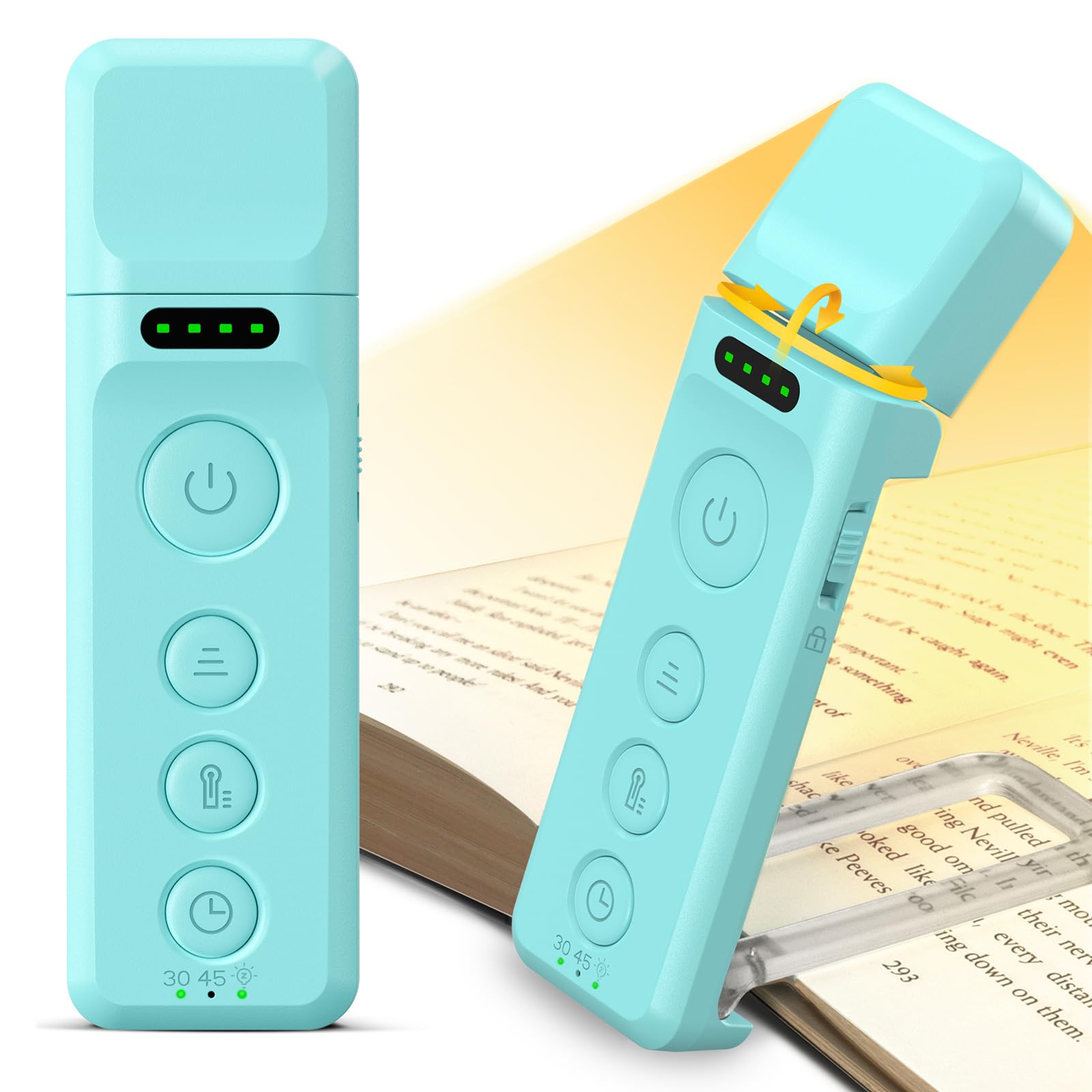 Glocusent 14 LED Sleep Aid Reading Light, Eye Caring Book Light