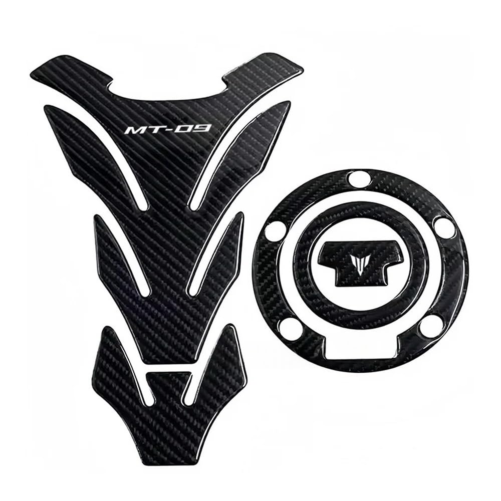 Fuel Tank Stickers Carbon Fiber Motorcycle Fuel Tank Pad Cover Protector Decal Stickers for MT09 MT-09 Mt09