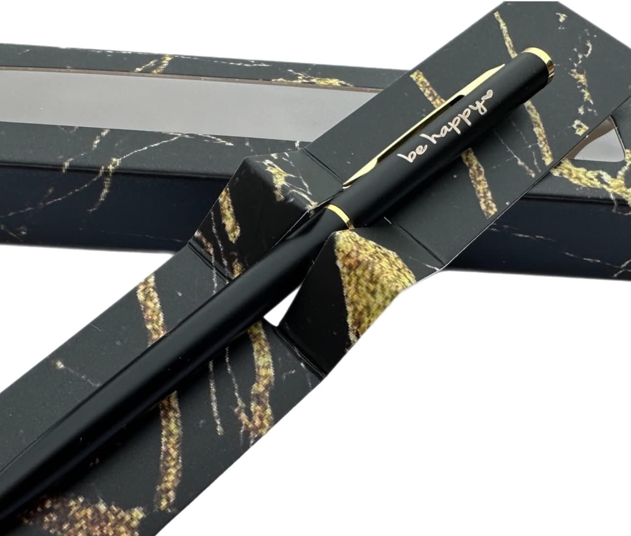 Custom Be Happy Birthday Pen + Gift Box, Laser Engraved Pen, Teacher