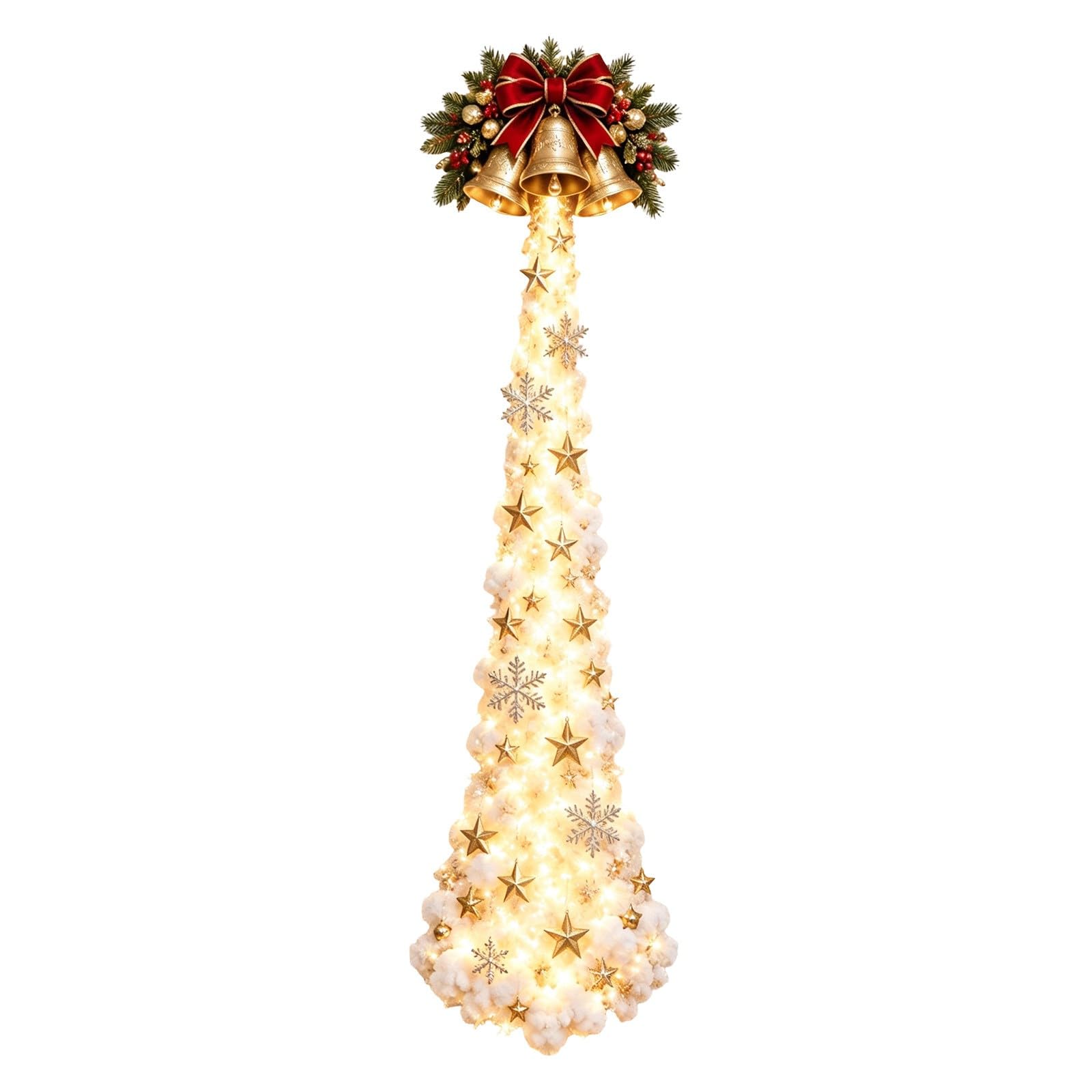 Christmas Magic Trail Wall Light, LED Cascading Christmas Wall Decor