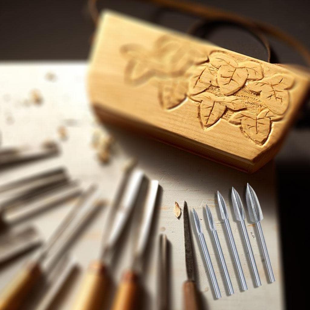 arythe 5x Wood Carving Tools Rotary Tools Wood Crafts Engraving Drill